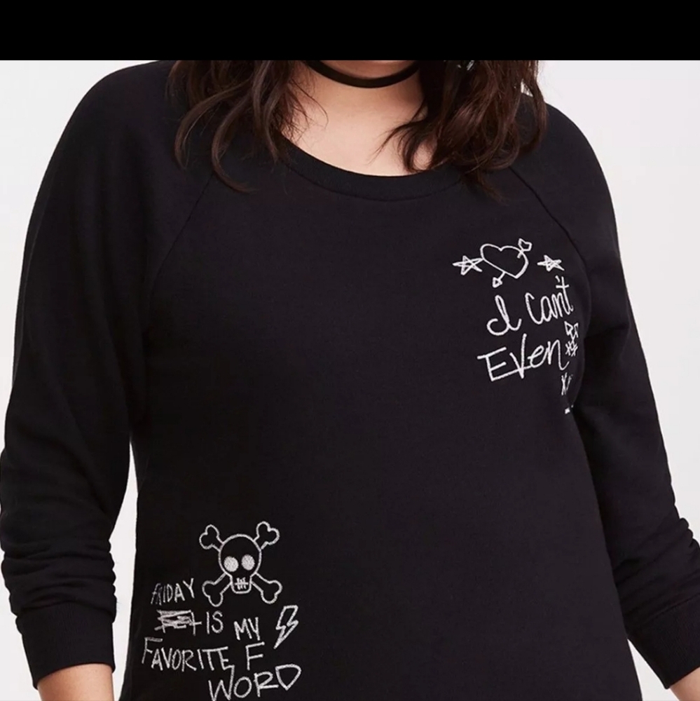 Torrid can't  even sweatshirt size 0